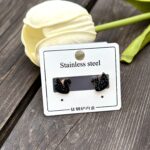 حلق Swarovski ستراس اسود