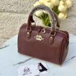 شنتة كوتش جلد خمري ♥️