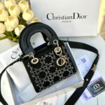 MINI DIOR اسود ستراس فضي🩶