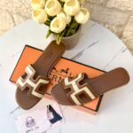 سليبر هيرمز قماش عسلي🤎36