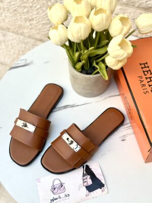 سليبر Hermes قفل كامل 🤎🐪
