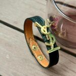 اسوارة ysl جلد اسود 🖤