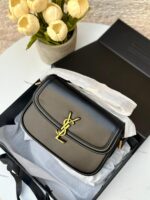 ⁦YSL سولفيرينو اسود جلد ناعم مع بوكس 🖤🎁 (نسخة)⁩ - الصورة ⁦4⁩