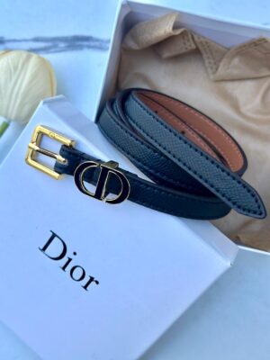 حزام Dior اسود مع علبة مختوم