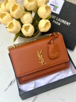 YSL كتف/كروس عسلي مع علبة 🤎🎁