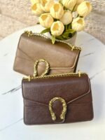 ⁦شنتة غوتشي كاكي، غير مختوم 22سم⁩ - الصورة ⁦6⁩