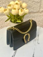 ⁦شنتة غوتشي اسود، غير مختوم 22سم⁩ - الصورة ⁦4⁩