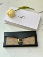 ⁦جزدان coach اسود كبير 🖤⁩ - الصورة ⁦2⁩