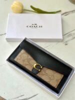 جزدان coach اسود كبير 🖤