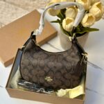 شنتة كوتش كارمن بني قاعدة 20سم مع علبة