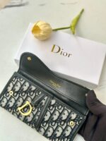 ⁦جزدان DIOR رمادي معرق كبير⁩ - الصورة ⁦3⁩