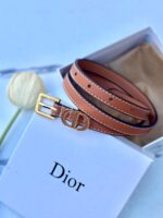 ⁦حزام Dior عسلي مع علبة مختوم⁩ - الصورة ⁦2⁩