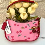 شنتة كوتش مع كرزة مختومة 🍒🩷