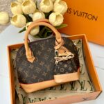 شنتة LV بني+تشارمز، مع علبة