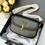 YSL سولفيرينو اسود جلد ناعم مع بوكس 🖤🎁 (نسخة)