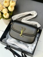 YSL سولفيرينو اسود جلد ناعم مع بوكس 🖤🎁 (نسخة)