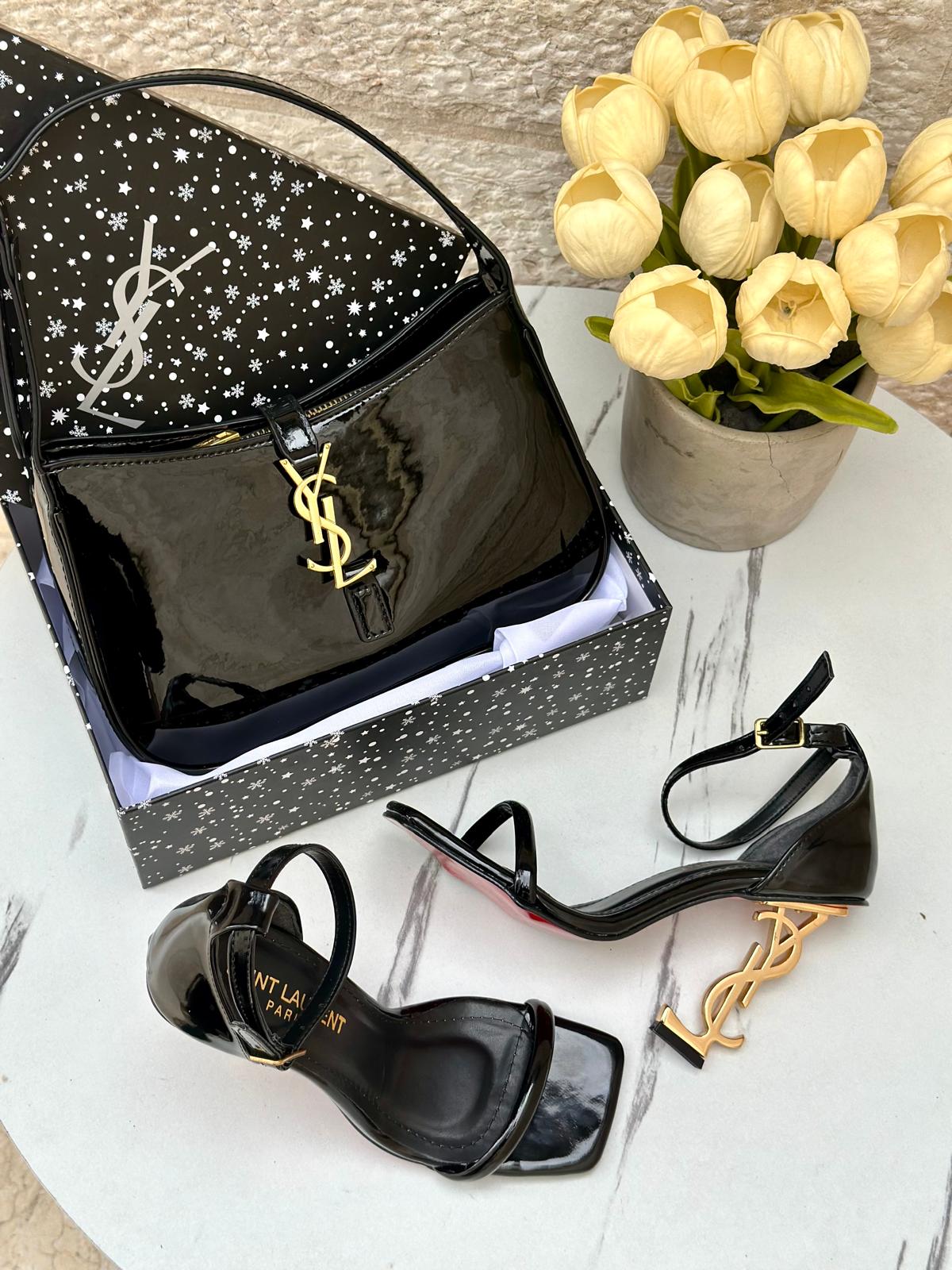 e9bdf140-99c0-4bb8-871c-1713e53cc2e8 بكج YSL هوبو مع هيلز مفتوح - الصورة 1