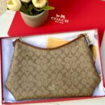 حقيبة كوتش كرامل غامق، 30سم مع علبة