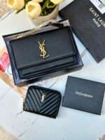 ⁦بكج ysl (حقيبة+محفظة) 🖤⁩ - الصورة ⁦2⁩