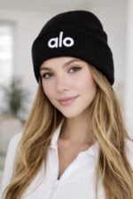 طاقية alo اسود 🖤