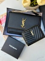 ⁦بكج ysl (حقيبة+محفظة) 🖤⁩ - الصورة ⁦3⁩