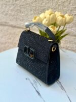 ⁦حقيب valentino ستراس 💎 اسود قاعدة⁩ - الصورة ⁦3⁩