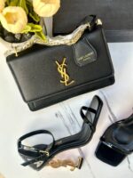 ⁦بكج YSL اسود مع هيلز مفتوح⁩ - الصورة ⁦3⁩