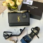 بكج YSL اسود مع هيلز مفتوح