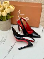 ⁦هيلز Louboutin مغلق من الامام♥️ ارتفاع 10 سم⁩ - الصورة ⁦6⁩