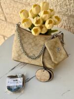 ⁦حفيبة كوتش كروسبودي مع جزدان + مرآة + حزام طويل⁩ - الصورة ⁦3⁩