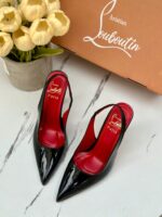 ⁦هيلز Louboutin مغلق من الامام♥️ ارتفاع 10 سم⁩ - الصورة ⁦5⁩