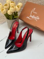 ⁦هيلز Louboutin مغلق من الامام♥️ ارتفاع 10 سم⁩ - الصورة ⁦3⁩