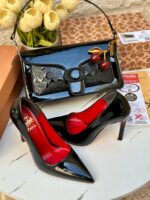 ⁦بكج Louboutin مسكر كامل♥️ ارتفاع 10 سم⁩ - الصورة ⁦3⁩