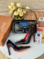 ⁦بكج Louboutin مسكر كامل♥️ ارتفاع 10 سم⁩ - الصورة ⁦4⁩