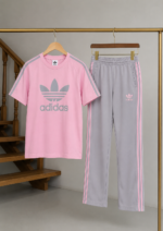 ⁦تريننج adidas قطعتين 🩶🌸 قطن 100%⁩ - الصورة ⁦4⁩
