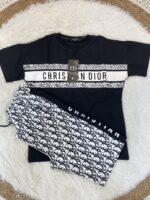 ⁦تريننج Dior اسود قطعتين 🤍 قطن 100%⁩ - الصورة ⁦3⁩