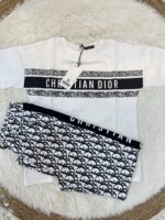 ⁦تريننج Dior ابيض قطعتين 🤍 قطن 100%⁩ - الصورة ⁦3⁩